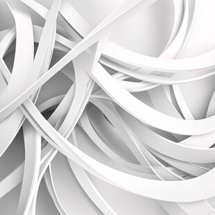 白色曲线交织抽象背景图