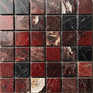 红黑大理石马赛克瓷砖