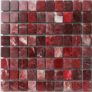 红色大理石马赛克瓷砖
