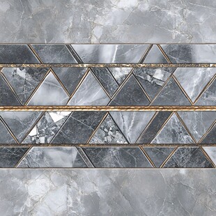 灰金几何大理石瓷砖纹理