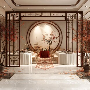 中式雅致宴会场景布置