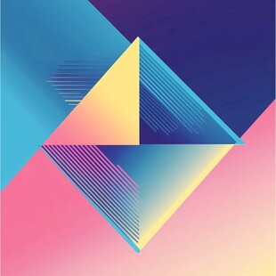 几何渐变多彩抽象艺术图形