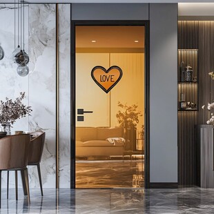 爱心入户门营造温馨氛围