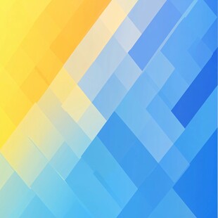 蓝黄渐变几何图案背景