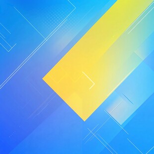 蓝黄渐变几何线条背景图