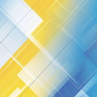 蓝黄渐变几何线条背景图