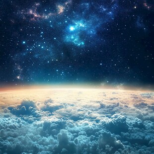 梦幻星空云海壮丽景观