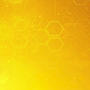 金色科技风几何背景图案