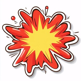 爆炸效果贴纸