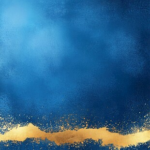 蓝金渐变质感背景图