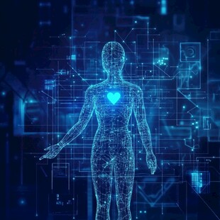 科技感人体数字形象展示