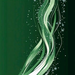 绿色动感线条闪耀背景图