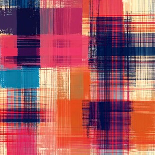 多彩几何抽象拼接纹理图案