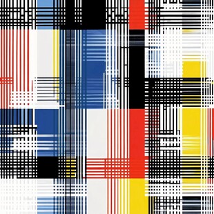 几何线条多彩抽象图案