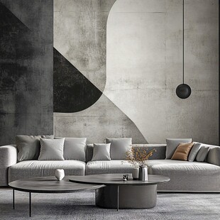 现代简约风的舒适客厅空间