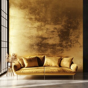 金色奢华客厅沙发场景