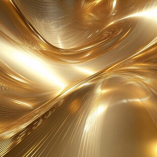 金色流动质感抽象背景图