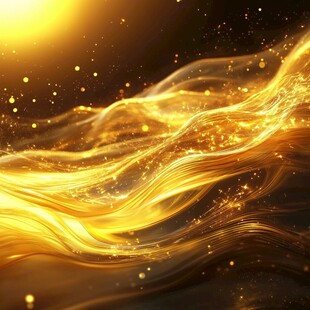 金色流动光效背景图