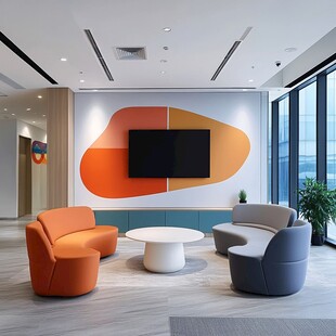 现代简约风格办公休息区