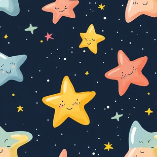 可爱星星图案背景设计