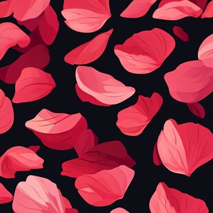 浪漫粉色花瓣背景图案