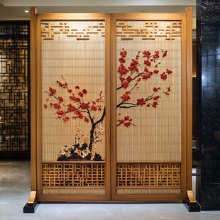 中式梅花屏风 古典雅致美