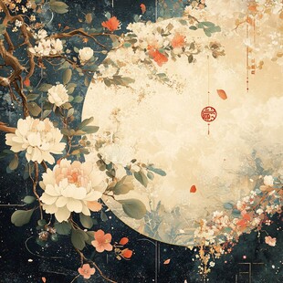 花好月圆中式浪漫图景