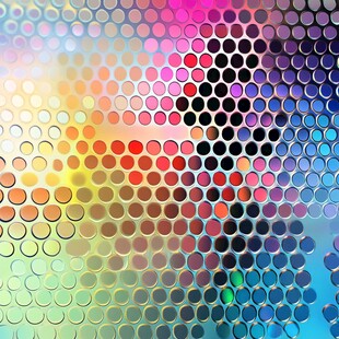 多彩圆点抽象背景图案