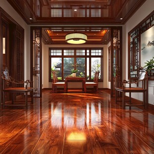 中式典雅客厅室内设计图景