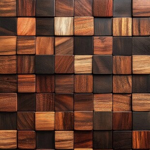 木质方块拼接纹理图案