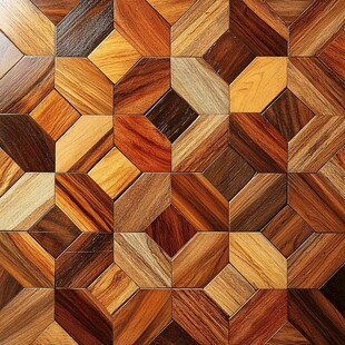 多彩拼花木地板纹理图案