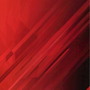 红色炫酷科技感几何背景图