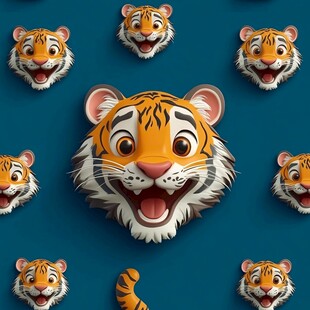 欢乐老虎头像大集合