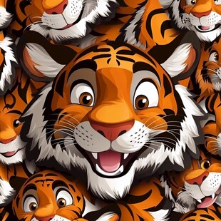 可爱卡通老虎头像大集合