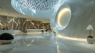 未来感梦幻室内空间设计