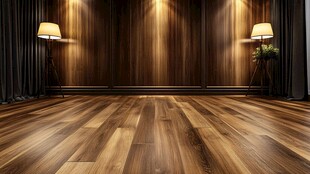 温馨木质室内空间场景