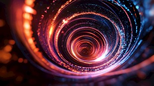 炫彩科技感旋涡宇宙图景