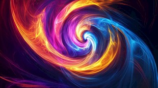 炫彩动感螺旋光影图案