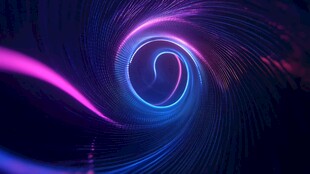 炫彩霓虹旋涡科技感背景