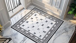 欧式风格大理石入户地垫