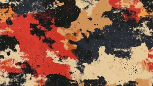 抽象多彩油墨纹理背景图