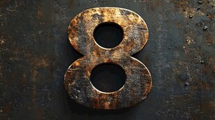 生锈的数字8