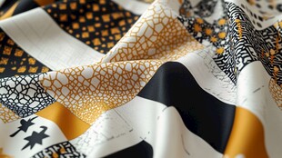 多彩几何图案时尚面料