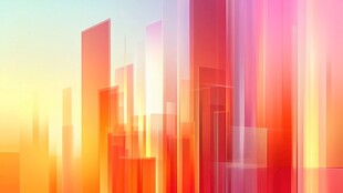 绚丽都市光影建筑景观