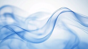 蓝色飘逸动感线条背景