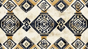 复古几何花纹图案设计