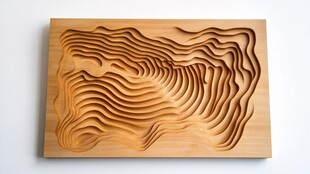 立体木纹艺术浮雕作品