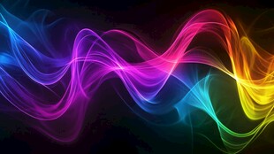 彩色动感光线抽象背景图