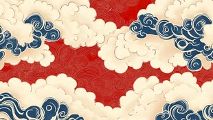 中式云纹背景图