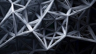 立体几何线条抽象背景图